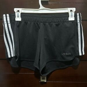 Adidas Women's Black and White Athletic Shorts